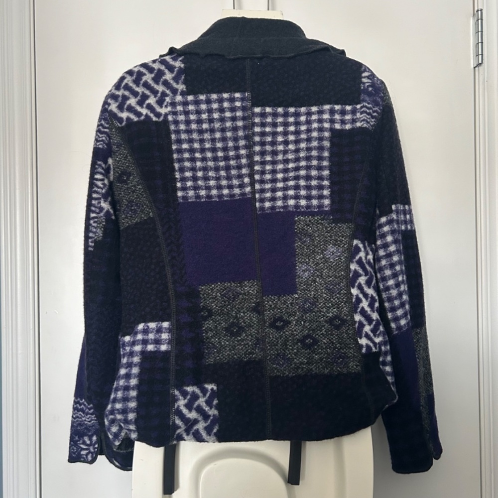 Gerry Webber Patch Pattern Wool Blend Blazer Jack… - image 2